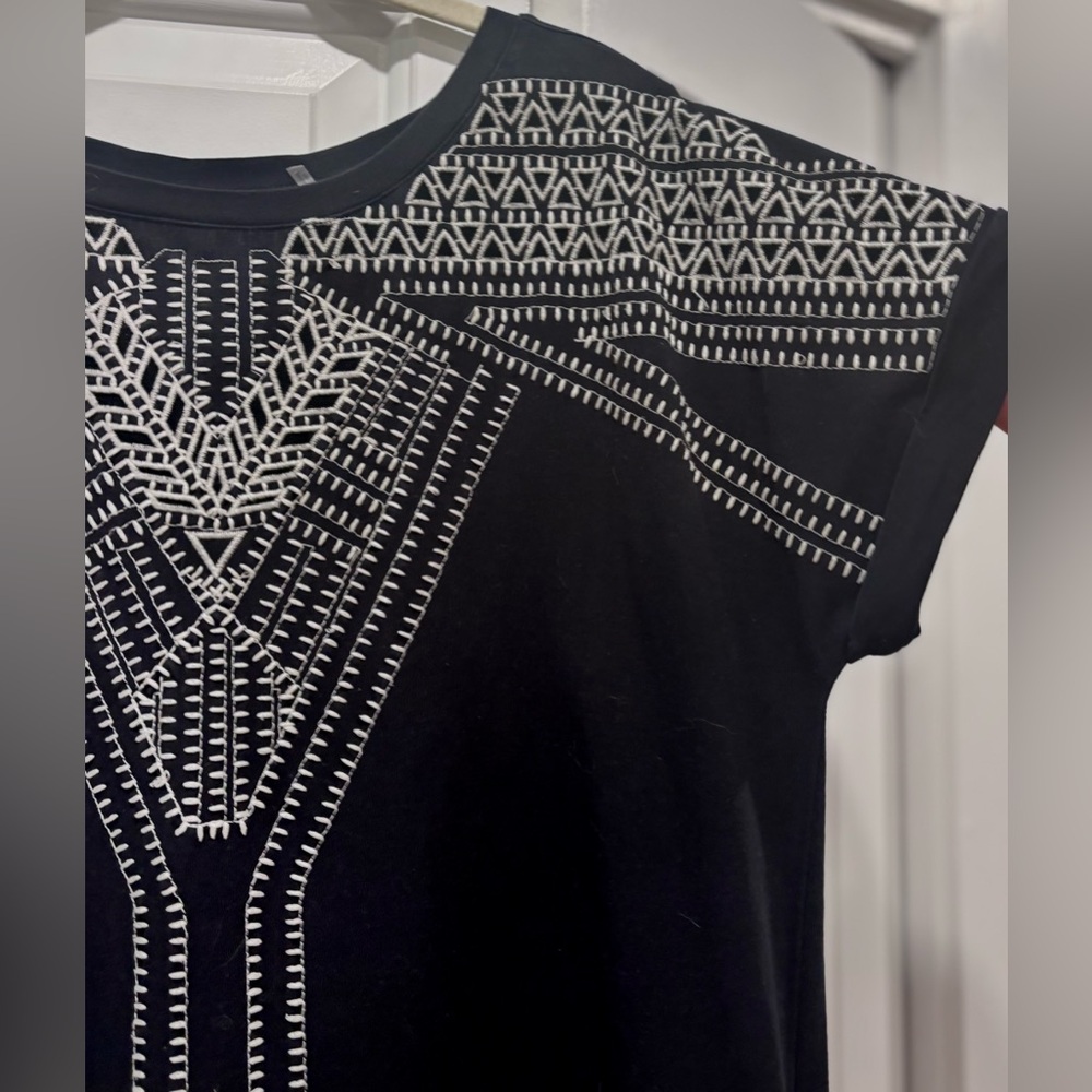 Nic & Zoe Havana Nights Embroidered Tunic dress Womens size PL - Picture 8 of 14